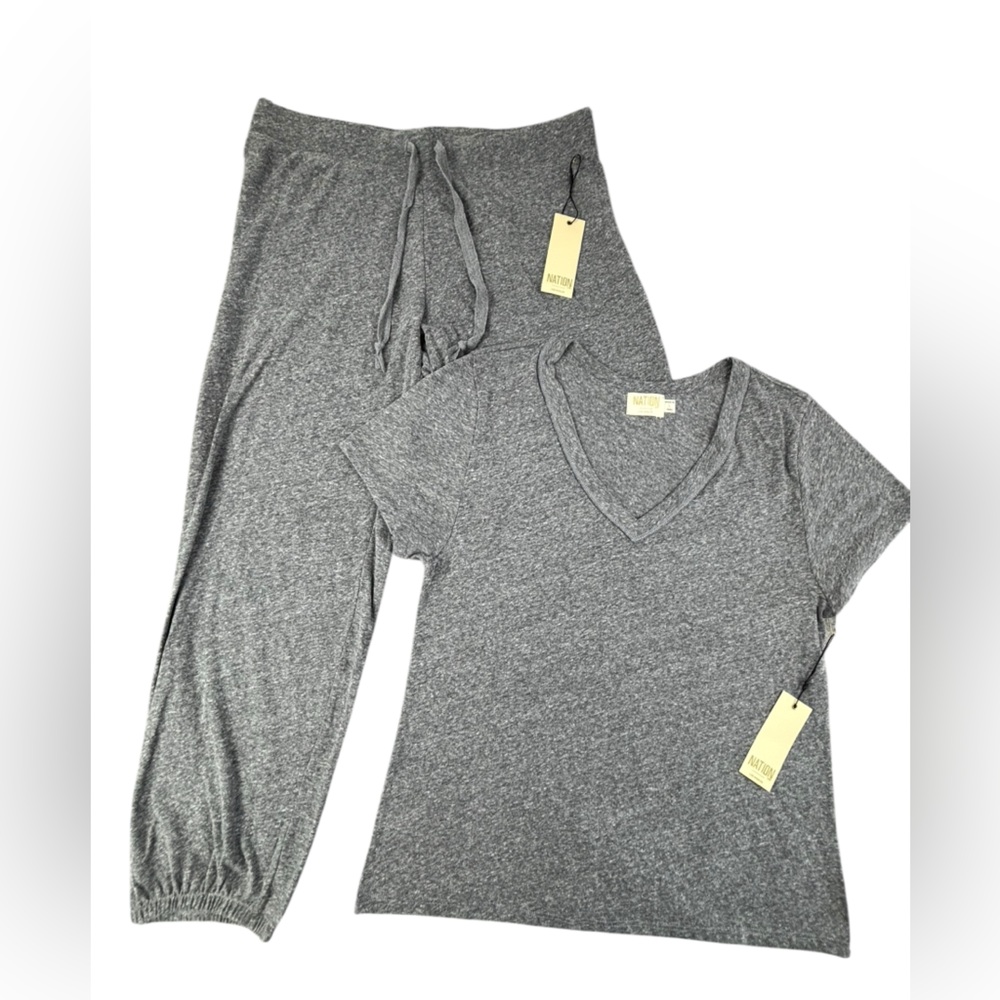 NWT | Nation LTD | Pajama Set | Grey | Large